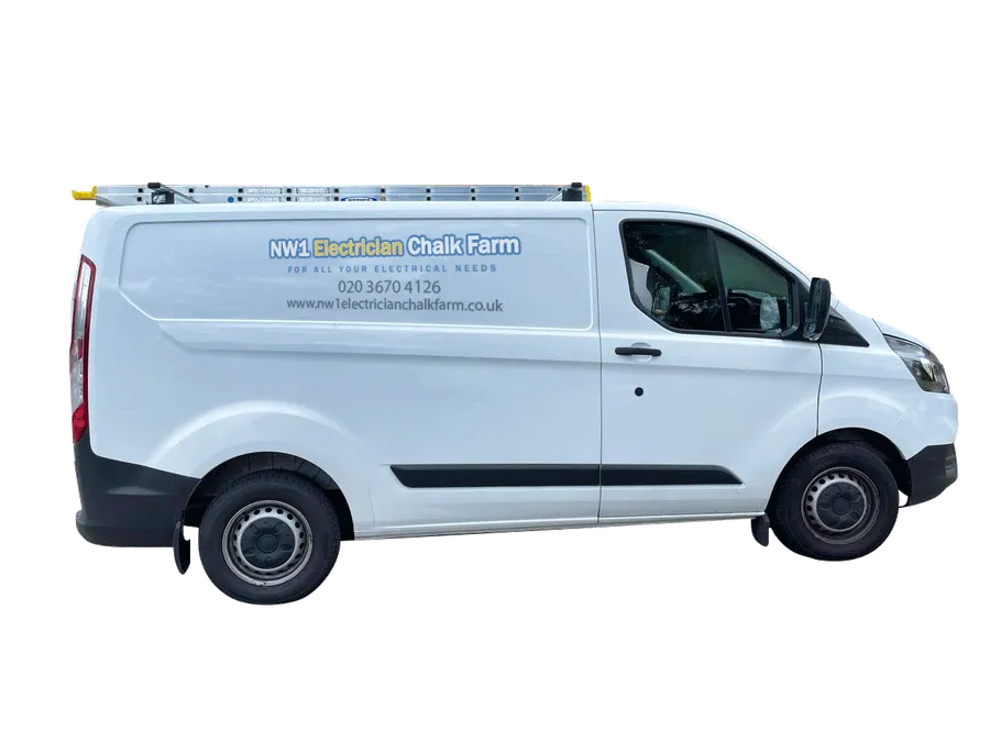 NW1 Electrician Chalk Farm van